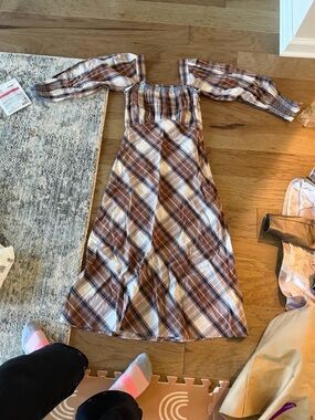 Mille Plaid Dress NWT